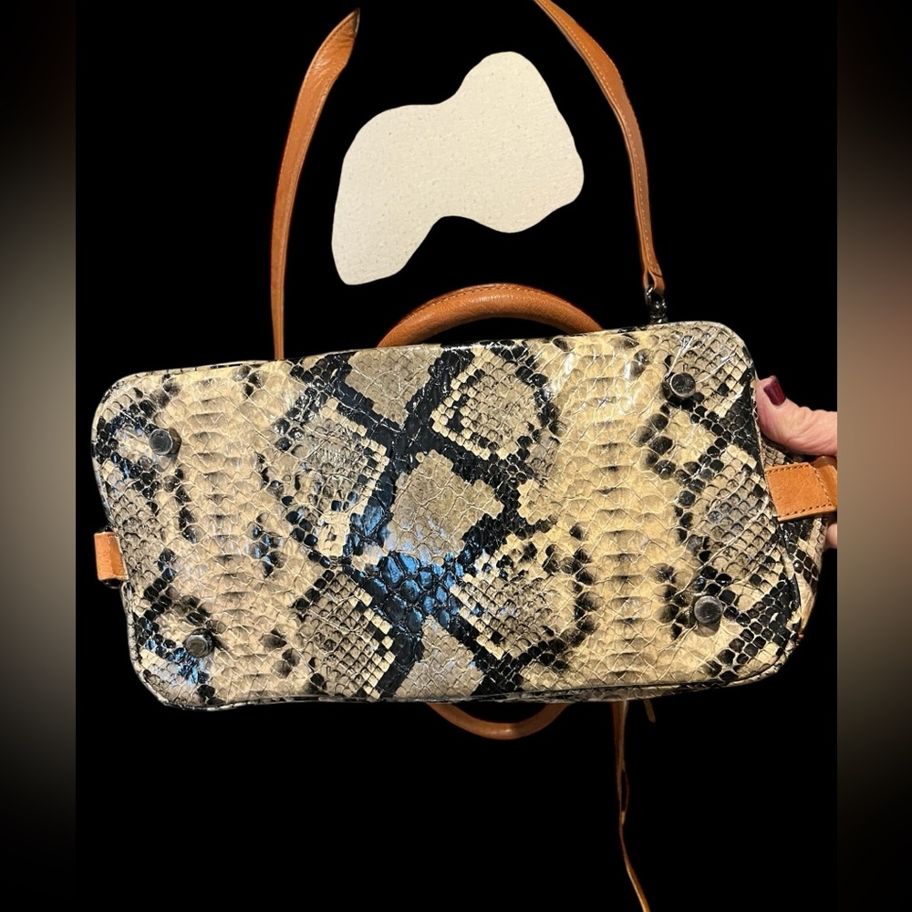 Rebecca Minkoff python handbag with shoulder strap - Picture 11 of 15